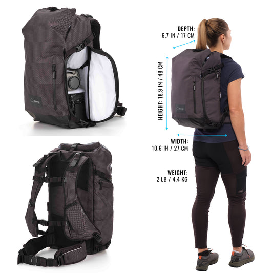 Shimoda Sidecountry 28 Women's Starter Kit (w/ Medium Top Loader) - Black/White