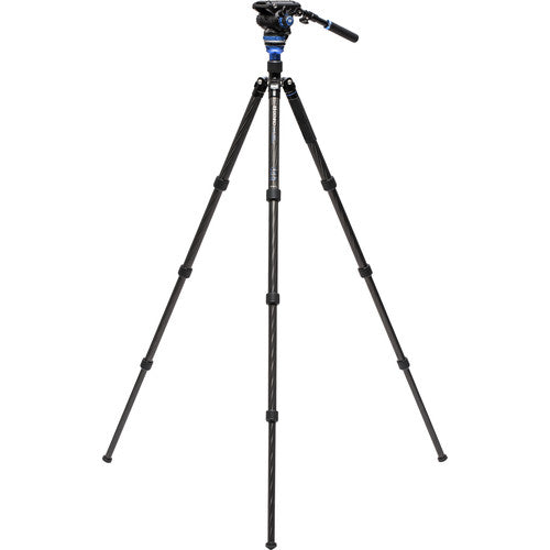 Benro C3883 Reverse-Folding Carbon Fiber Travel Tripod with S6Pro Fluid Video Head - Demo
