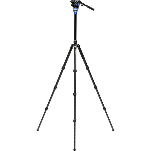 Benro C3883 Reverse-Folding Carbon Fiber Travel Tripod with S6Pro Fluid Video Head - Demo