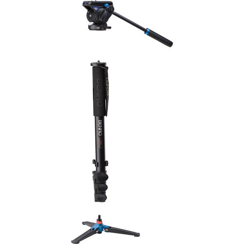 Benro A48FDS4 Monopod in Extended Position – Adjustable Height up to 68.5 Inches