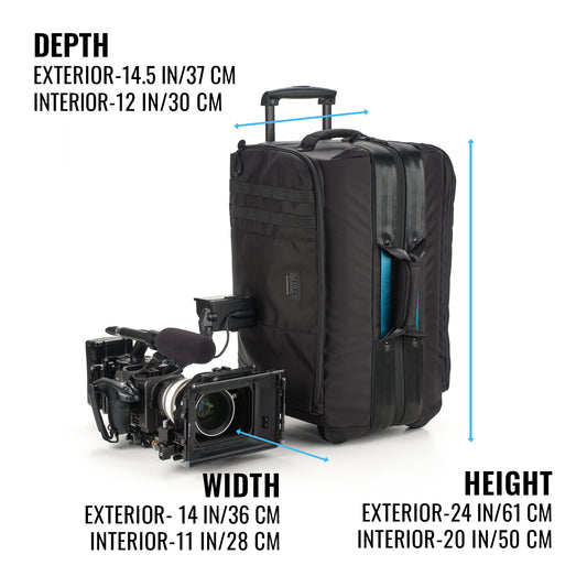 Cineluxe V2 Roller 24 open doctor bag design for quick camera access