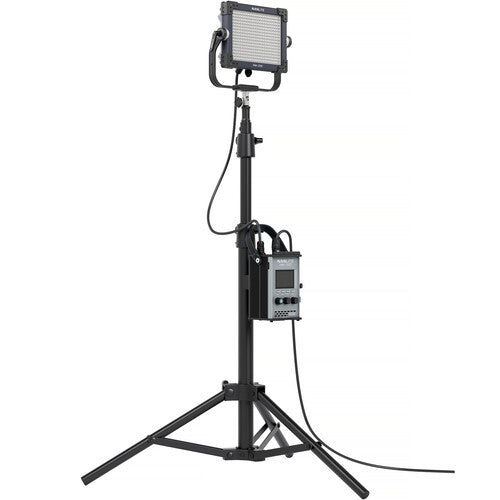 Alien 150C RGBWW LED Panel Showing Vibrant Color Effects Mode