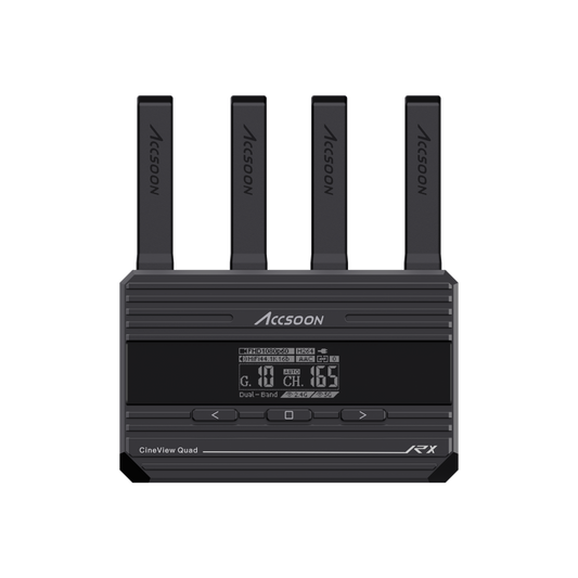 Dual-band 2.4GHz/5GHz wireless video receiver for cameras and monitors