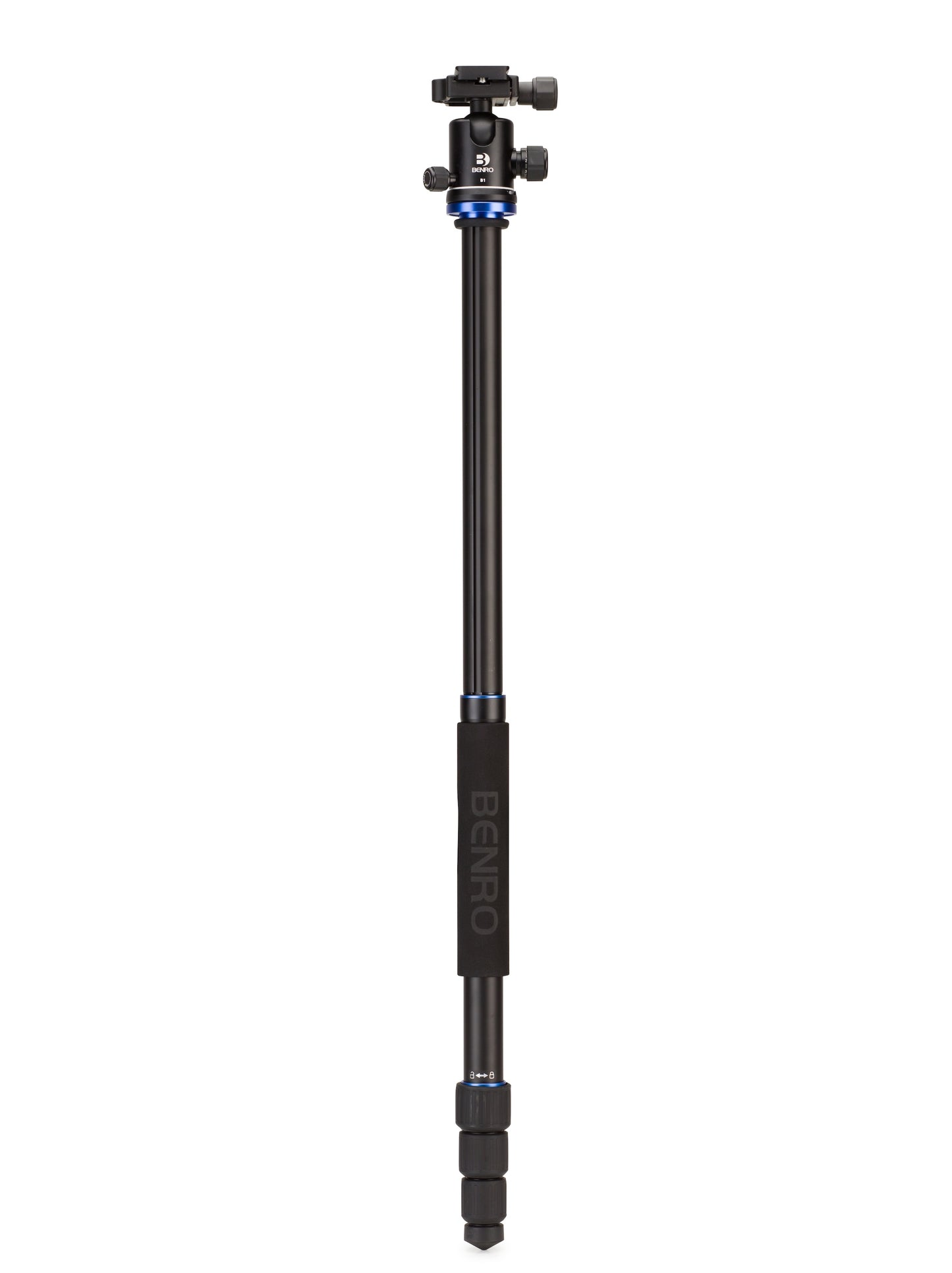 Benro monopod with a tripod head