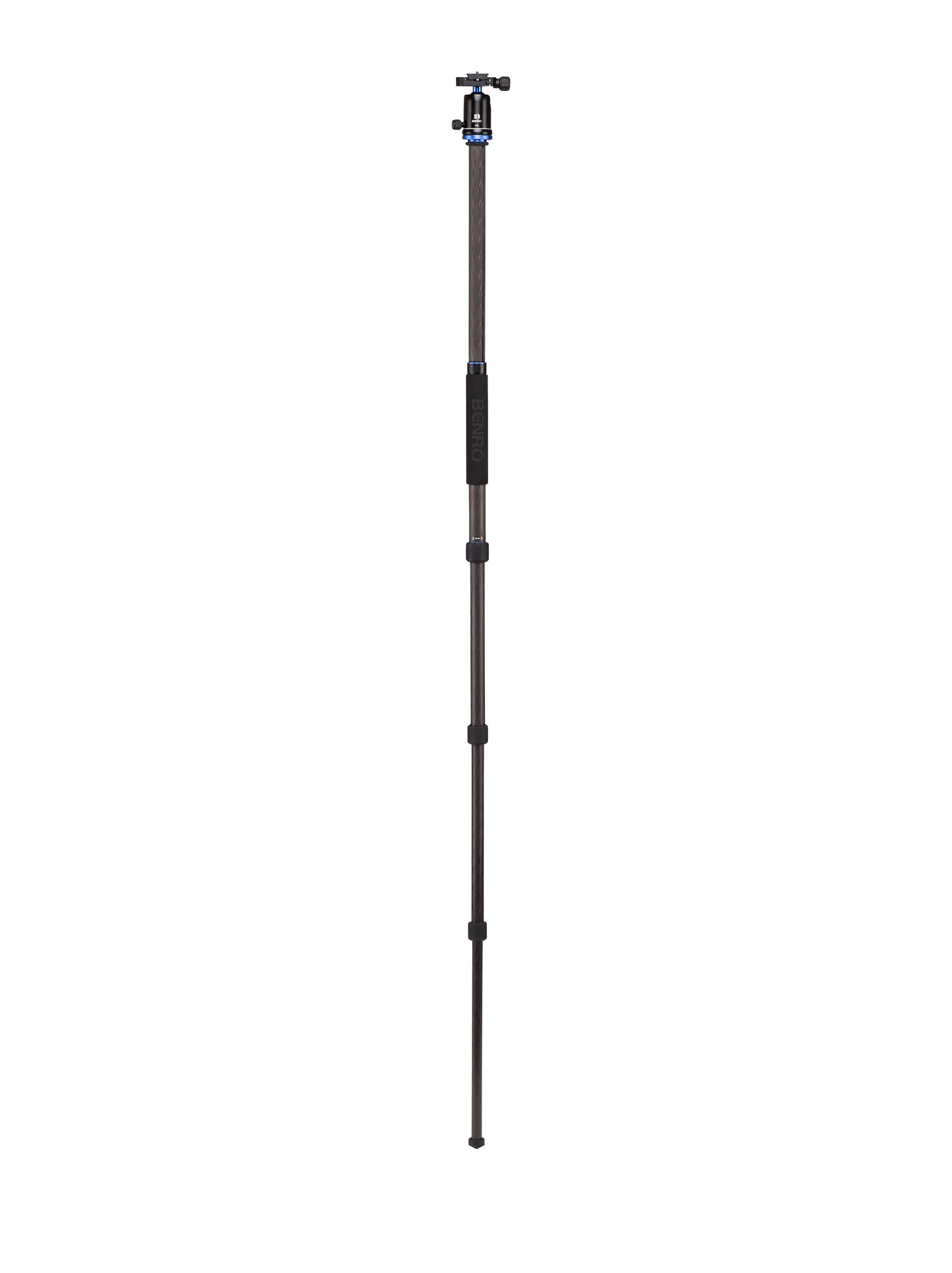 One tripod leg detached and converted into a standalone monopod.