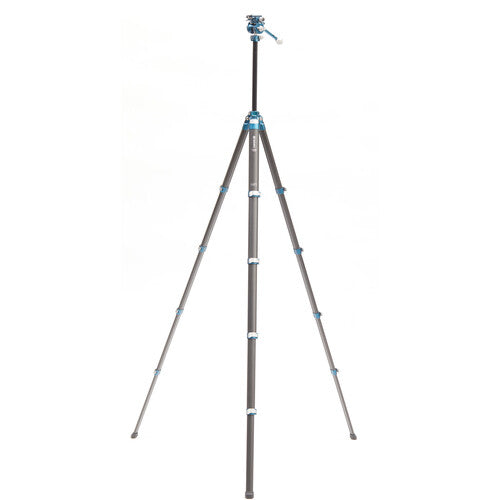 Center column of Benro CyanBird Tripod has three 1/4"-20 accessory threads for attaching gear.