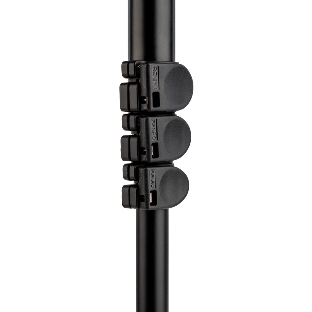 Built-in ball head with lock knob on Benro Connect for smooth camera movements