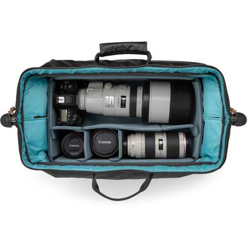 Interior of Shimoda DV Roller showing customizable Core Unit space for cameras and lenses