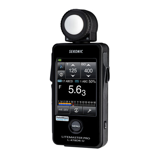 Sekonic L-478 light meter with retractable lumisphere for incident light readings