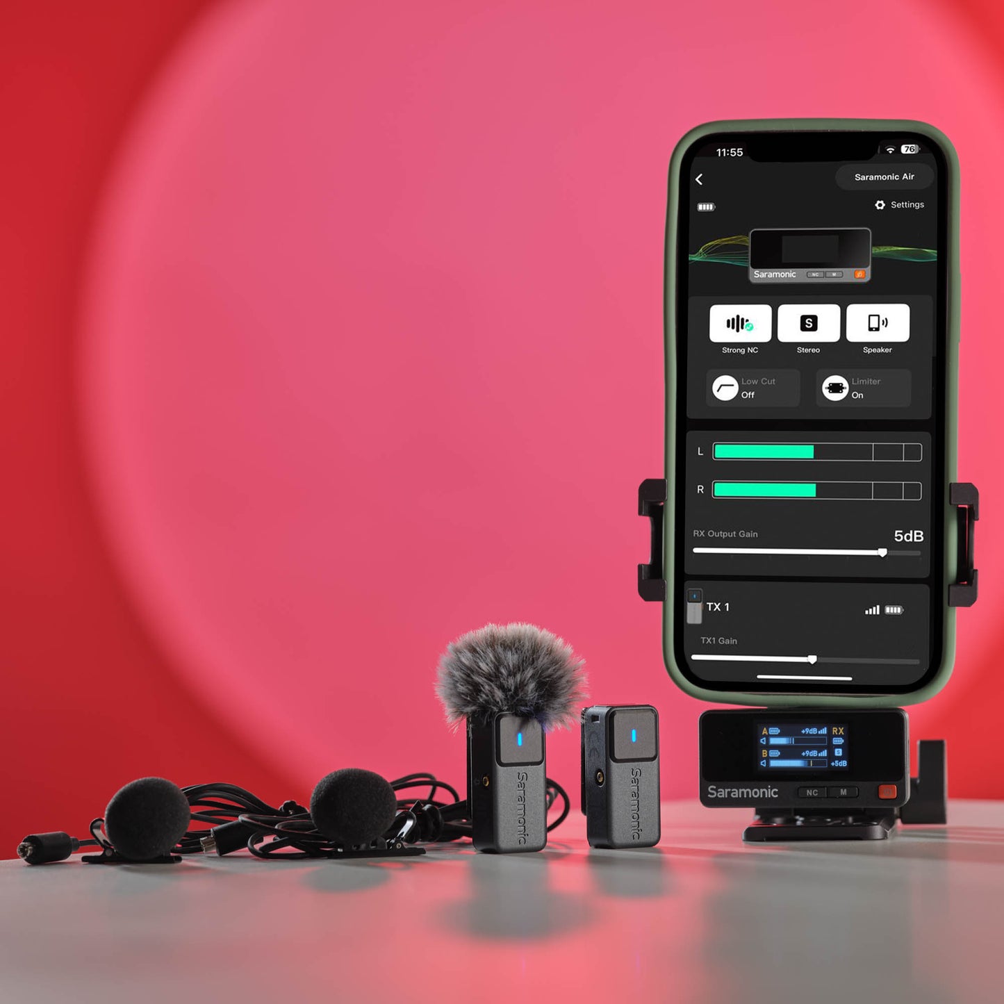 Saramonic Air mini clip-on mic system for cameras and smartphones