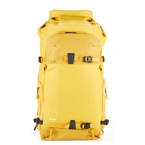 Expanded Roll-Top Backpack – The Action X50 V2 Backpack with its roll-top fully expanded, adding extra capacity for adventure and outdoor photography.