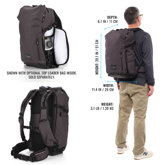 Sidecountry Backpack with modular Top Loader insert (sold separately) for camera gear