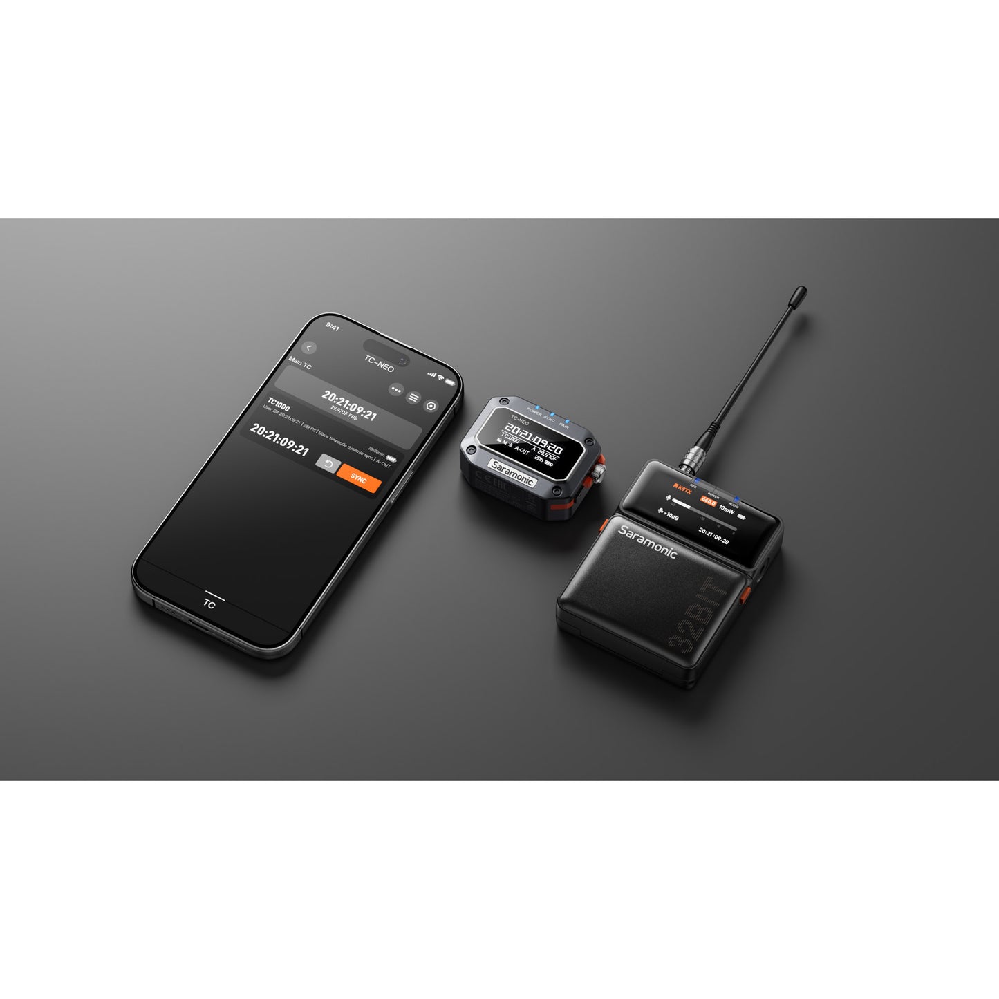 Saramonic TC-NEO Kit Timecode Generator with Charging Case (3-Pack)