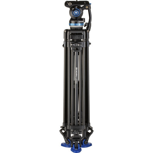 Tube aluminum video tripod