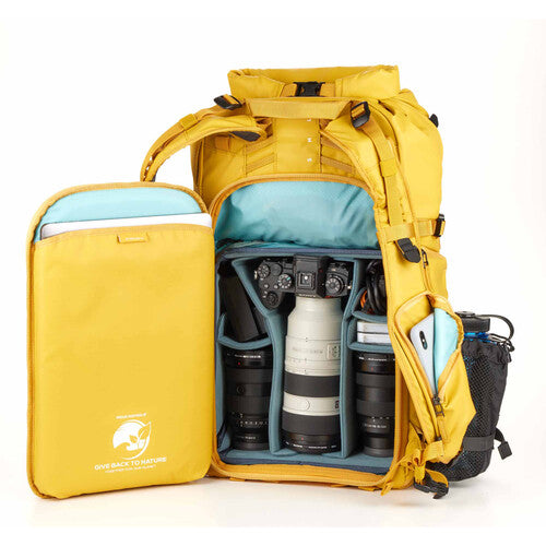 Compact 30L Shimoda backpack with efficient gear organization for on-the-go photographers.