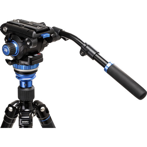 Benro C3883 Reverse-Folding Carbon Fiber Travel Tripod with S6Pro Fluid Video Head - Demo