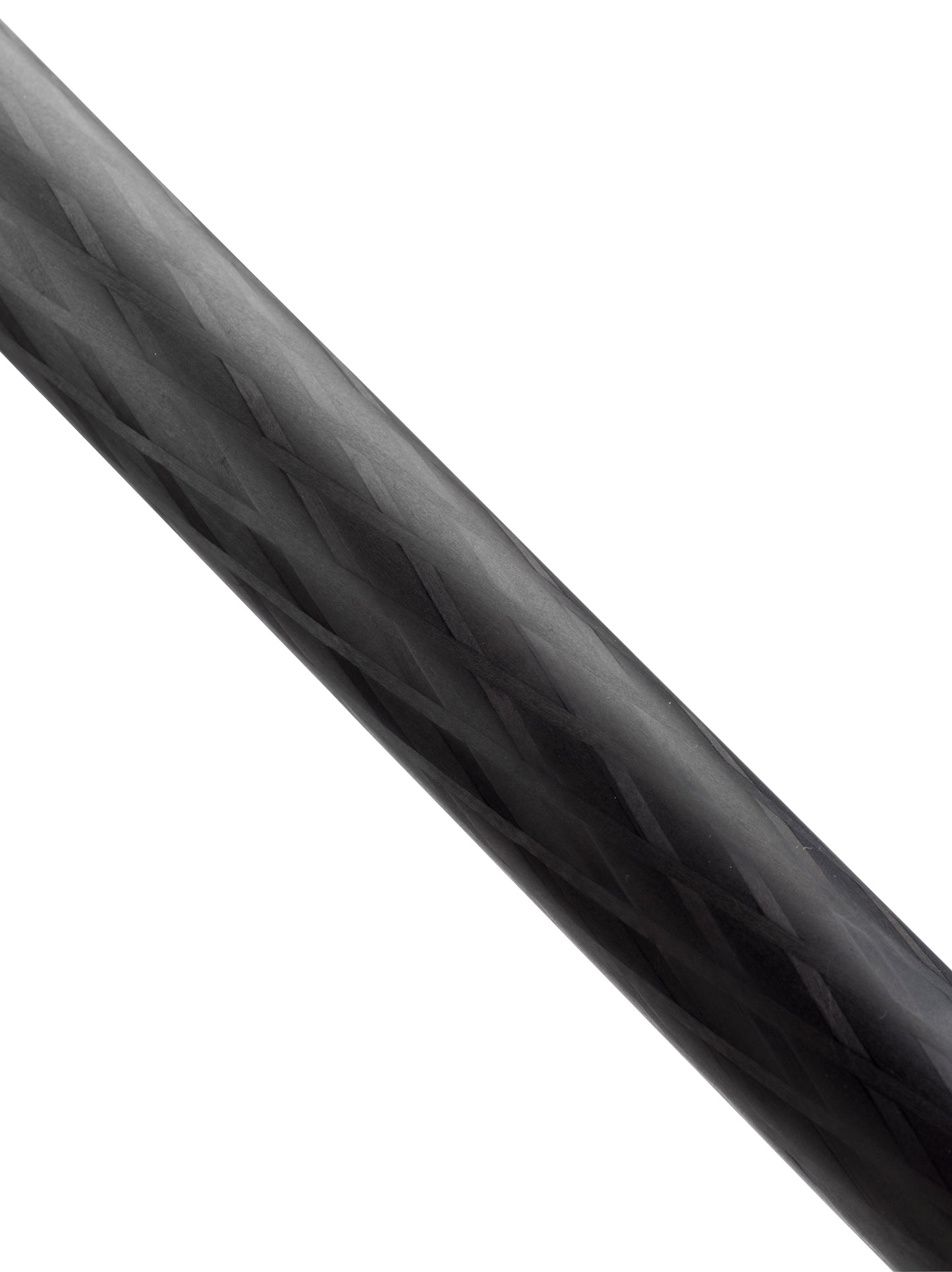 Macro detail highlighting the 9-layer carbon fiber weave of a tripod leg.