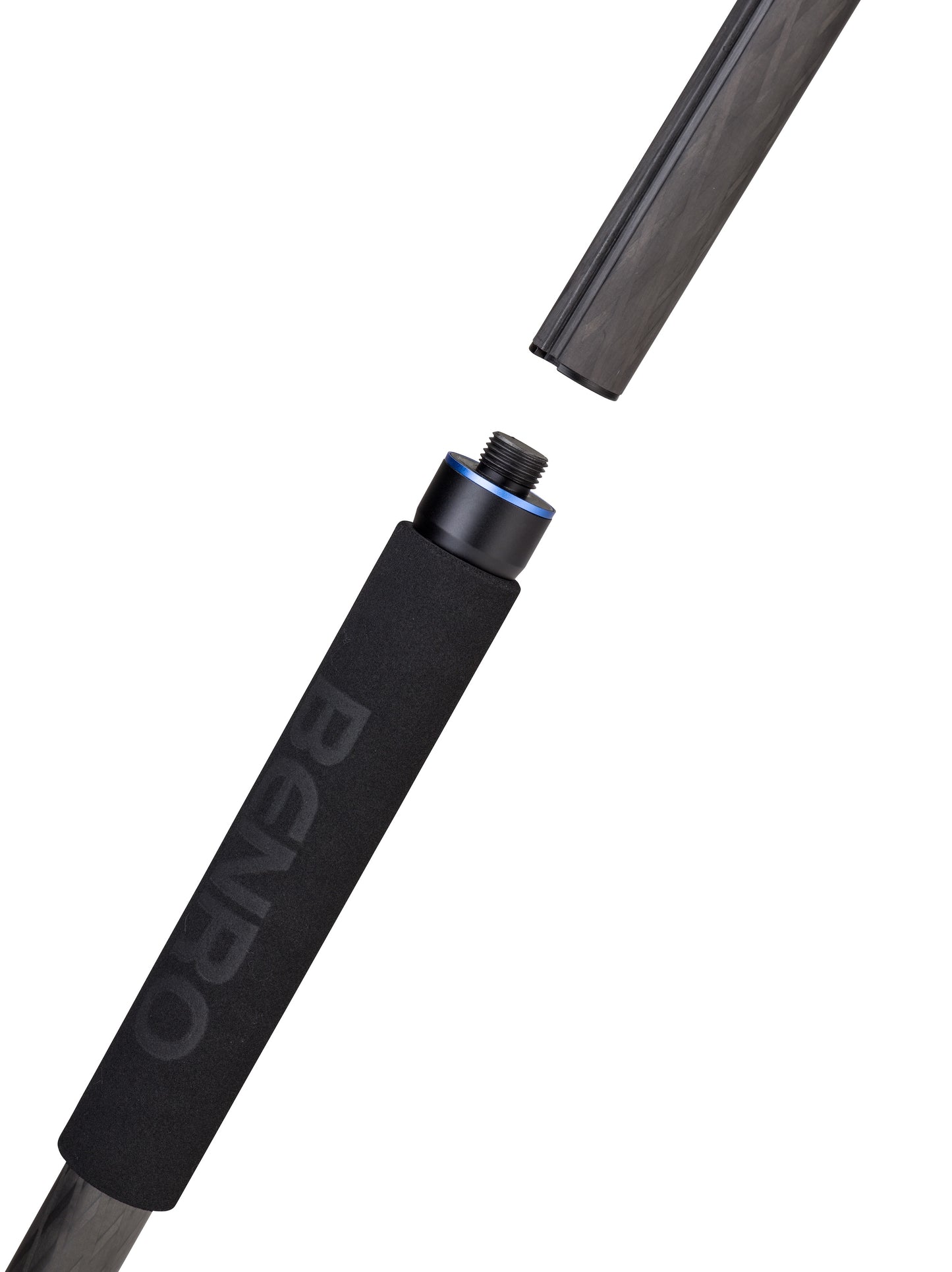 Benro tripod leg detached and converted into a monopod.
