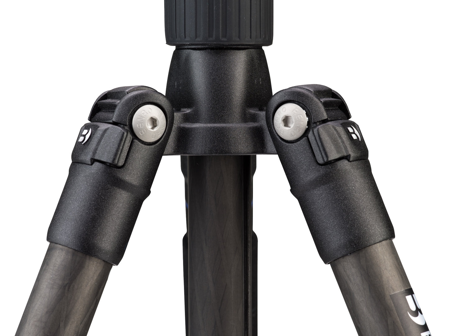 The tripod leg angle mechanism showing multiple stopping positions.