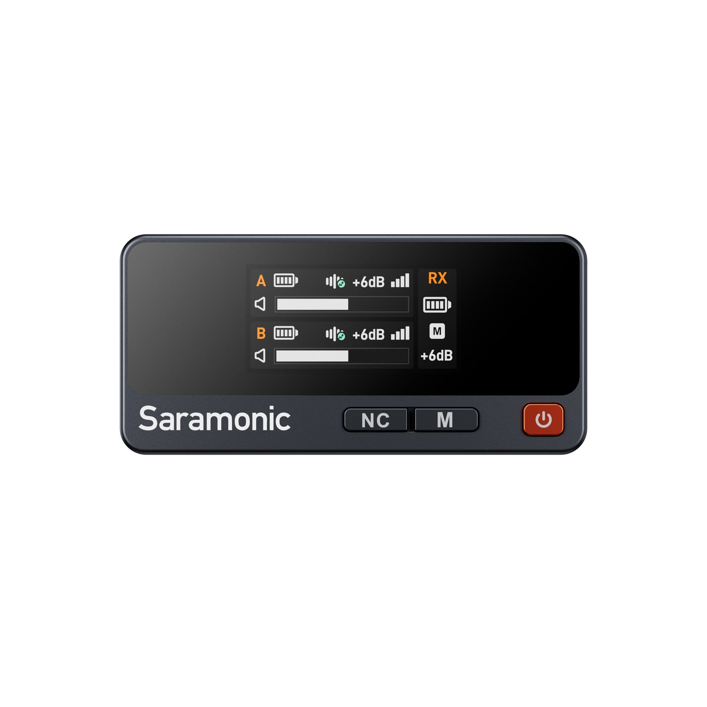 Vlogger recording with Saramonic Air mini microphone on smartphone