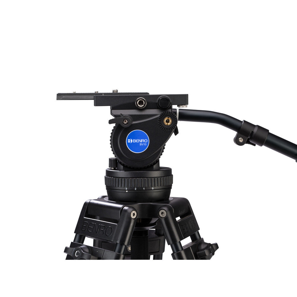 Top Dual Stage AL Video Tripod & BV10 Head