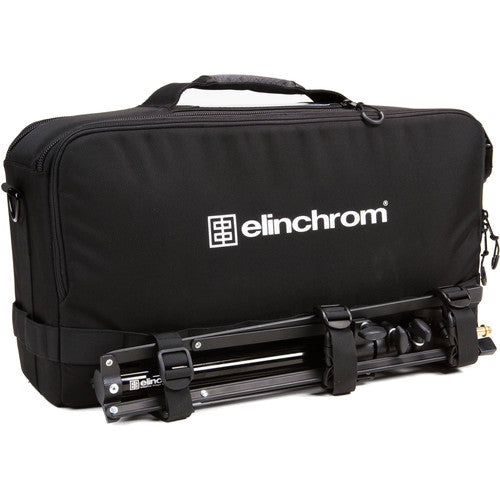 Professional photographer using ELB 400 battery flash on location