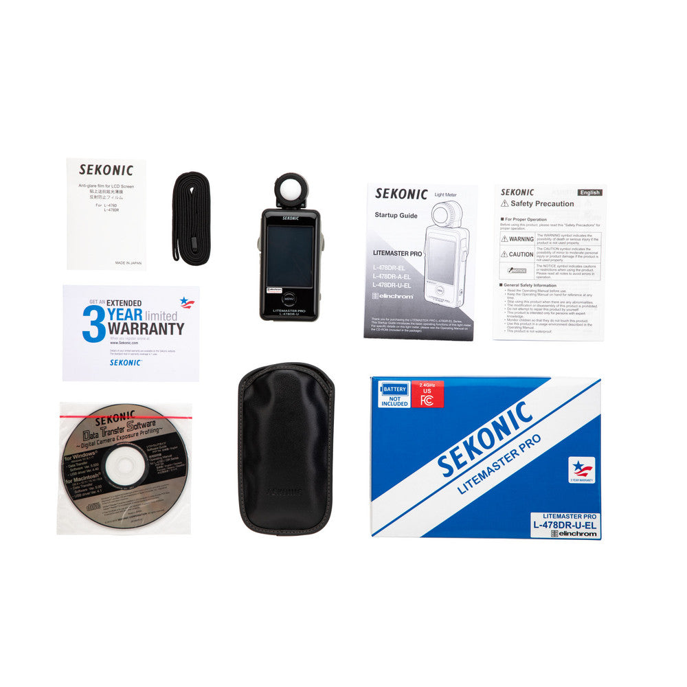Sekonic L-478DR-U-EL LiteMaster Pro for Elinchrom Skyport System Light Meter