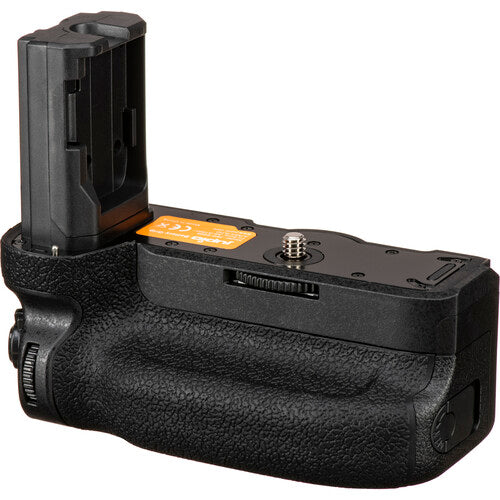 Top-down view of the Jupio grip showcasing the shutter button and control dials.