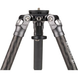 Close-up of Benro Mammoth tripod legs, showcasing durable carbon fiber construction.