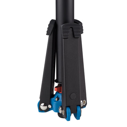 Black and blue Benro VT2 Locking 3-Leg Base Fits Monopods with Remoeveable 3/8" Threaded Foot