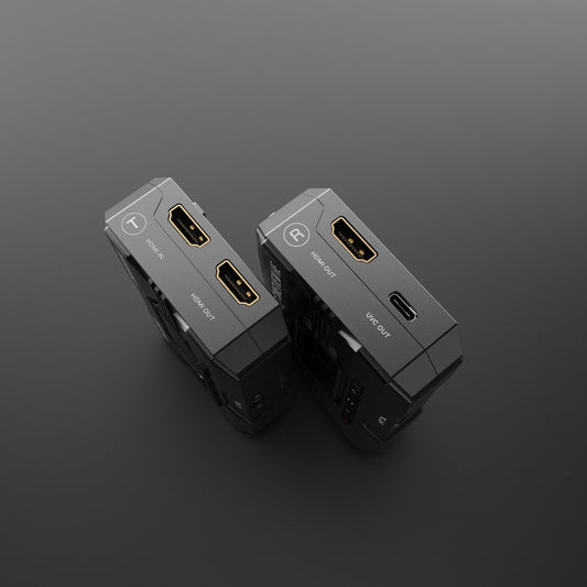 Accsoon CineView HE wireless HDMI transmitter and receiver kit with dual-band 2.4GHz/5GHz technology