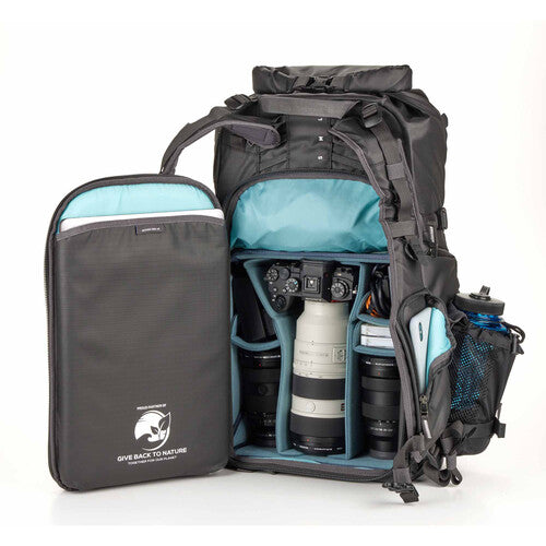 Black Action X30 V2 Backpack with a 30L capacity, ideal for photographers on the go