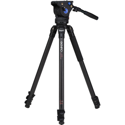 Benro C373F Series 3 Carbon Fiber Video Tripod with BV6 Head, perfect for professional videography.