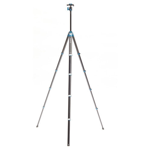 Benro Cyanbird tripod fully extended to its maximum height of 61 inches.