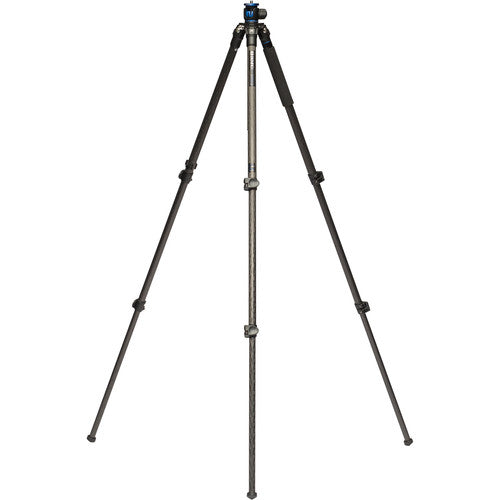 GC157F lightweight carbon fiber tripod fully extended to 62.6 inches