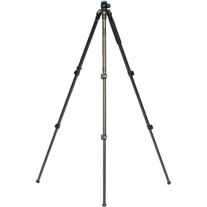 GC157F lightweight carbon fiber tripod fully extended to 62.6 inches