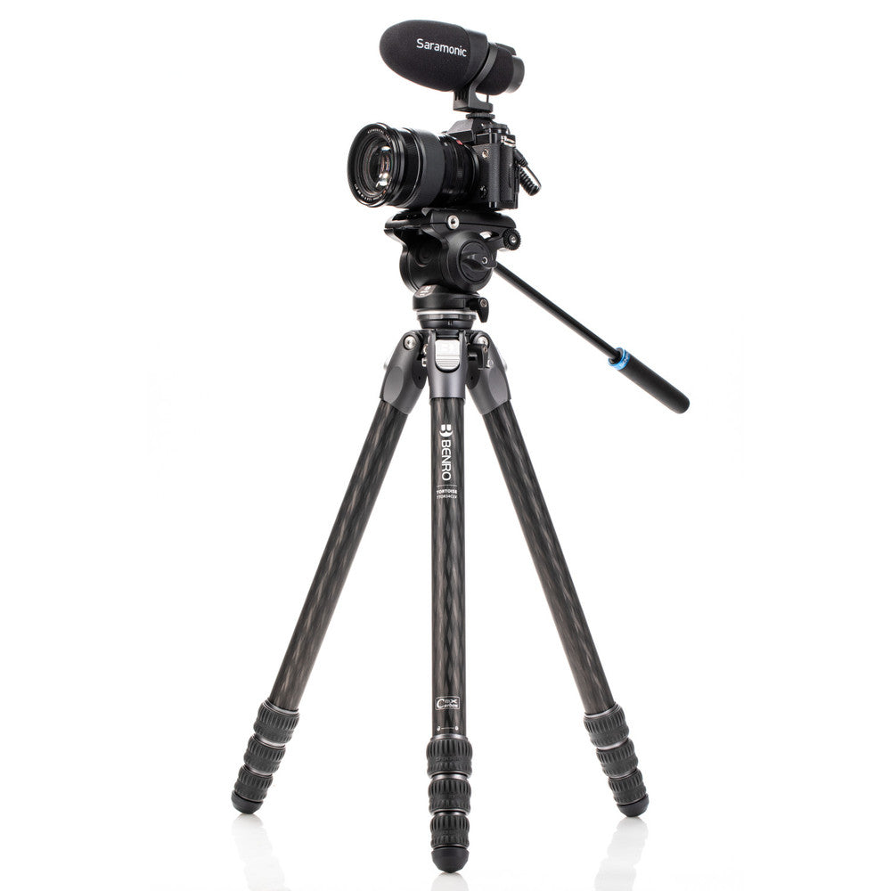 Benro Tortoise Columnless with Leveling Base #3 Carbon Fiber TTOR34CLV+S4PRO, 4 sections