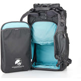 Comfortable backpack with adjustable straps and a removable waist belt.