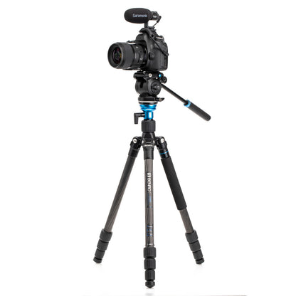 Top Carbon Fiber Travel Video Tripod 