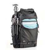 30L photography backpack with roll-top access