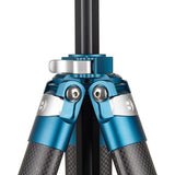 Two-section center column for low angles and macro imaging on the Benro CyanBird Tripod