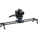 Adjustable legs of the Benro MoveOver8B slider, showcasing 360-degree rotation and height adjustment