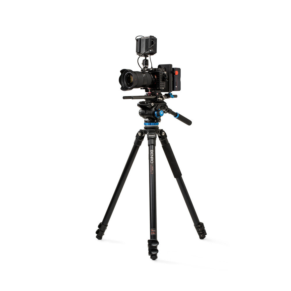 Compact Benro A373FBS6PRO tripod with S6 PRO video head, 13.2 lb payload capacity, and 75mm bowl for smooth leveling. Perfect for small cameras and mirrorless rigs with versatile leg angles.