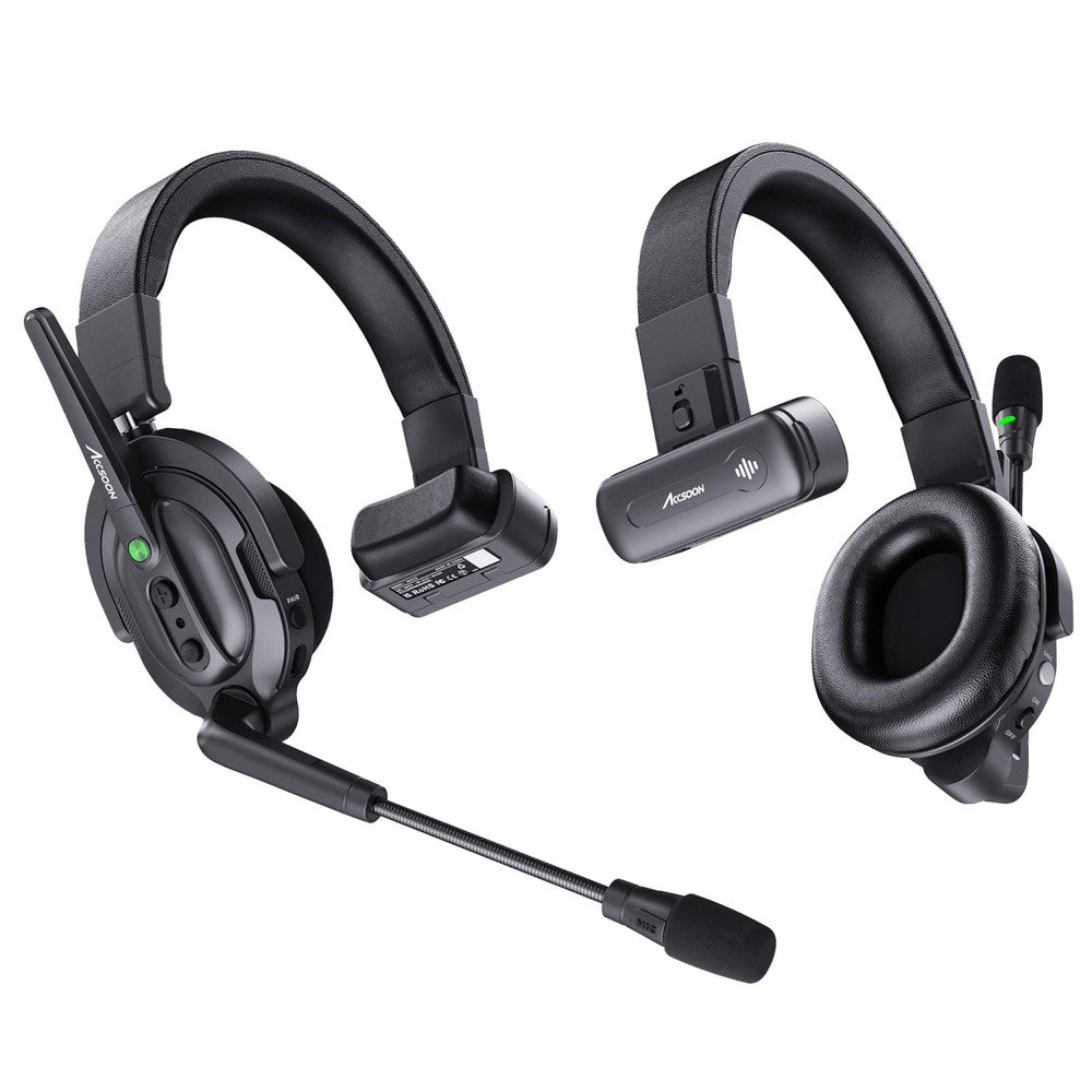 Hub-Free Wireless Intercom System – 1 Host + 8 Remotes for Team Communication