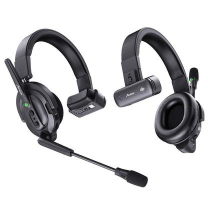 Hub-Free Wireless Intercom System – 1 Host + 8 Remotes for Team Communication