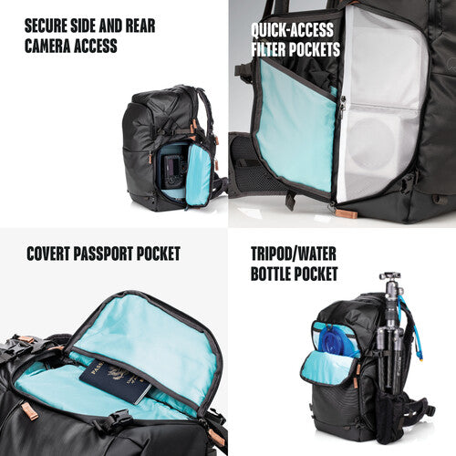Luggage Pass-Through Handle on Adventure Photography Backpack