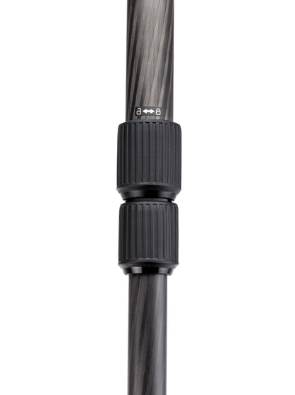 Tripod at maximum extension reaching 150cm (59 inches) in height.