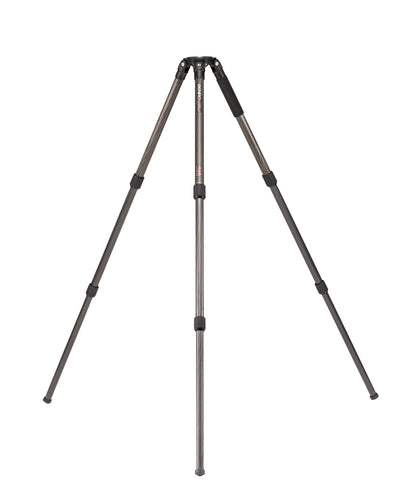 Side profile showing the single-tube leg design and three leg sections.