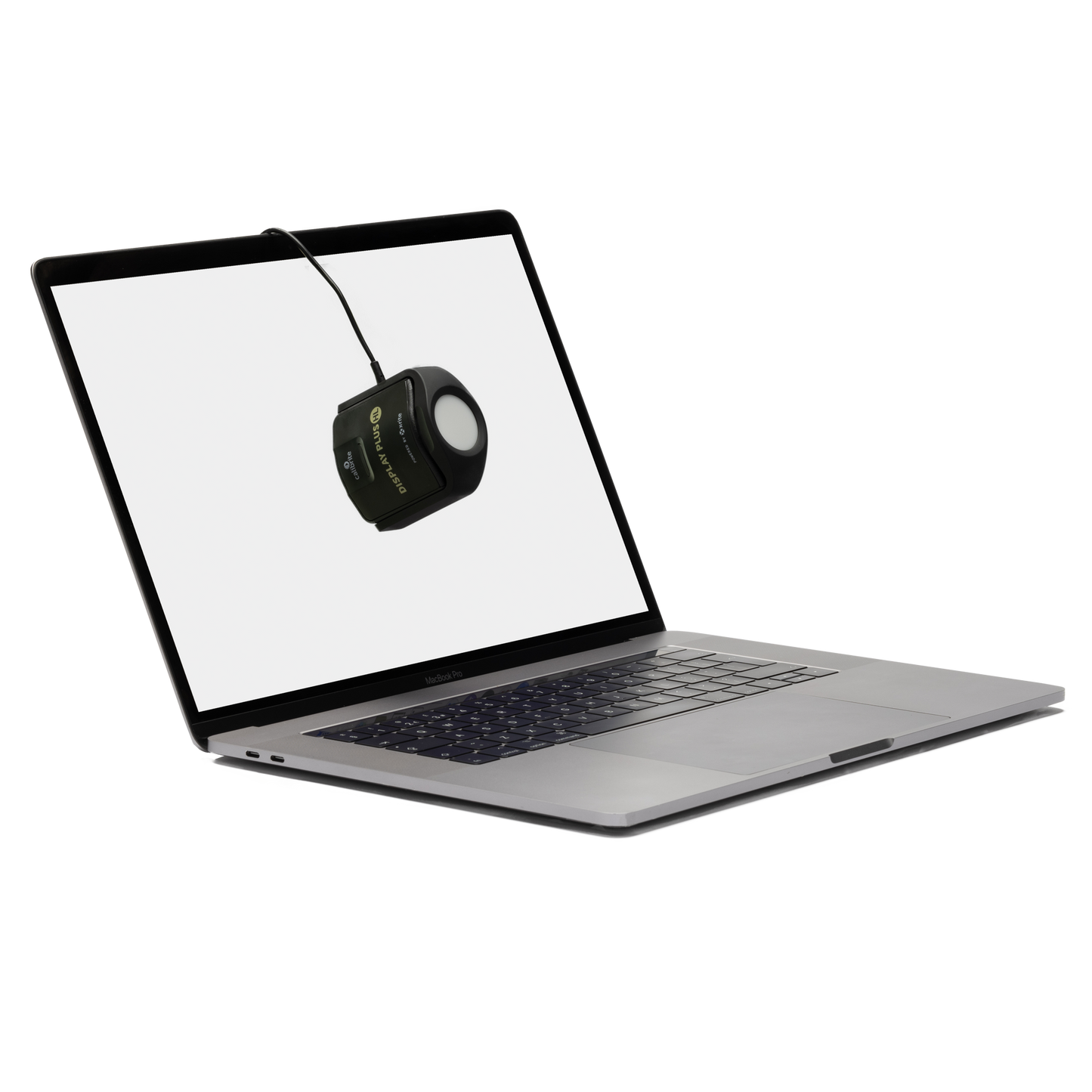 Close-up of the Calibrite Display Plus HL showing its USB-C port.