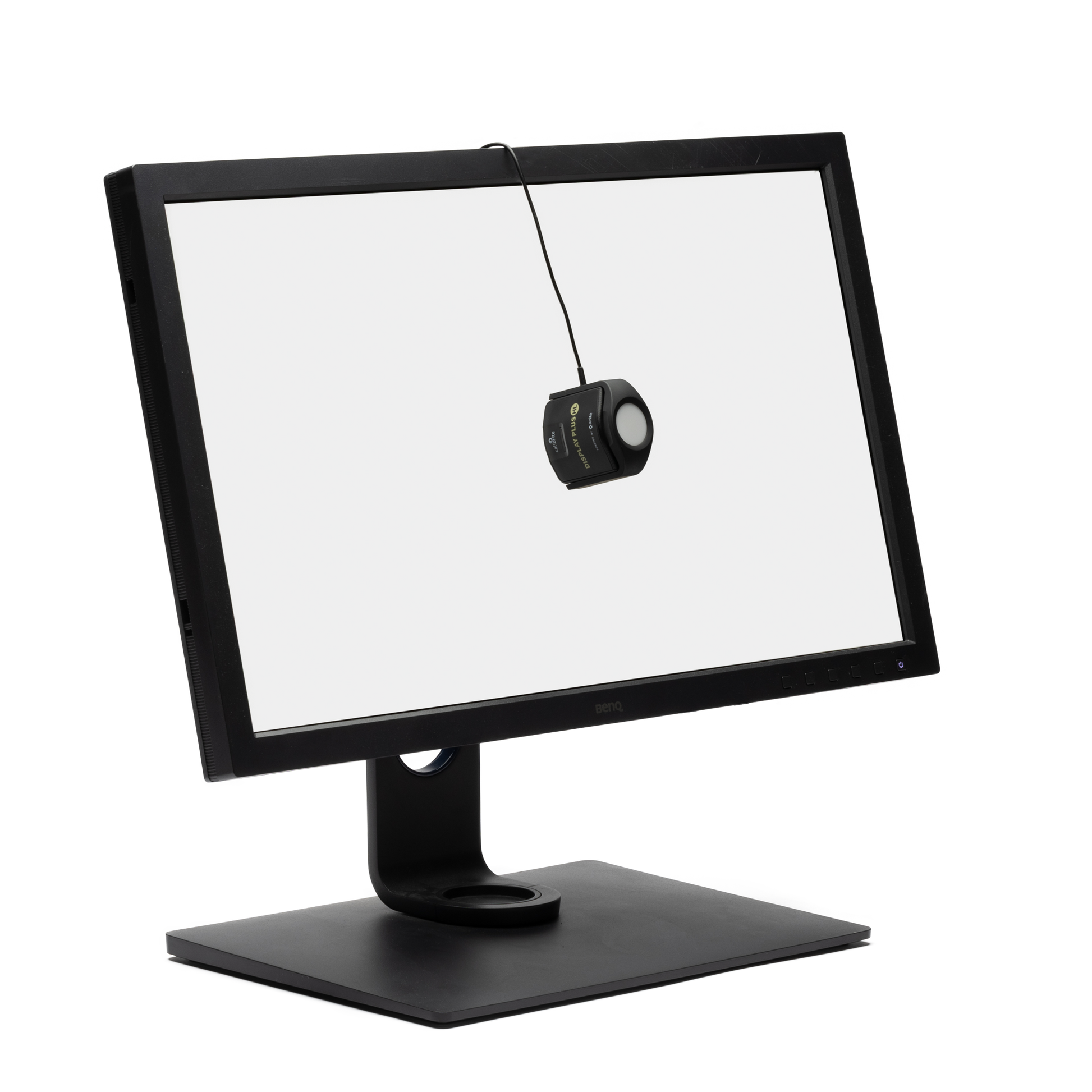 Color calibration process with the Calibrite Display Plus HL on an OLED TV.